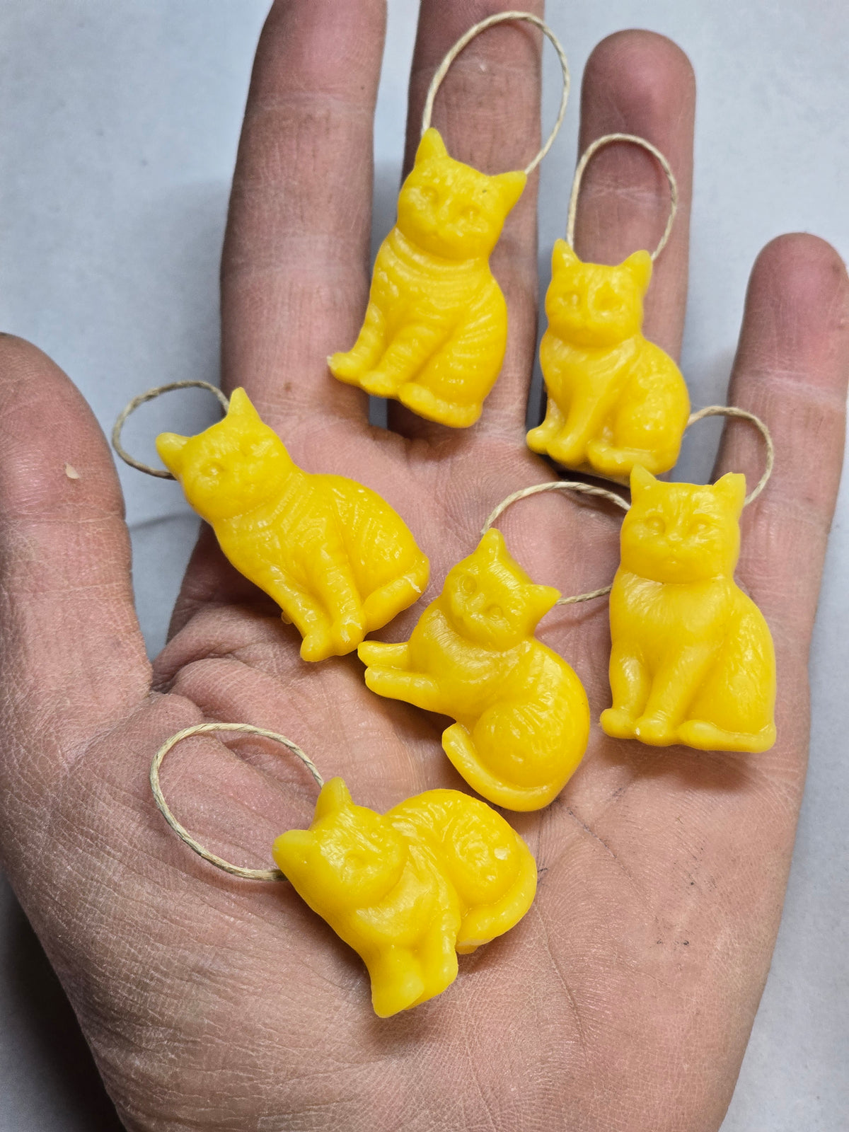 Cat Lady Cats - Set of 6 | Beeswax Ornaments