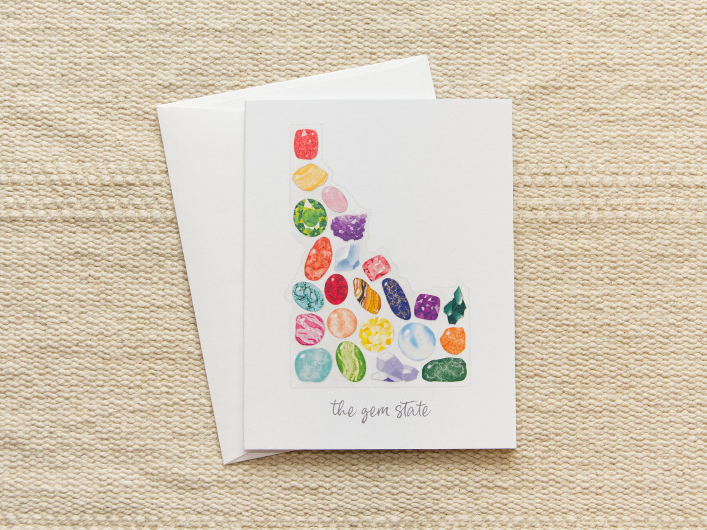 The Gem State | Blank Inside Note Card