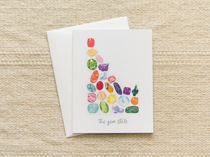 The Gem State | Blank Inside Note Card