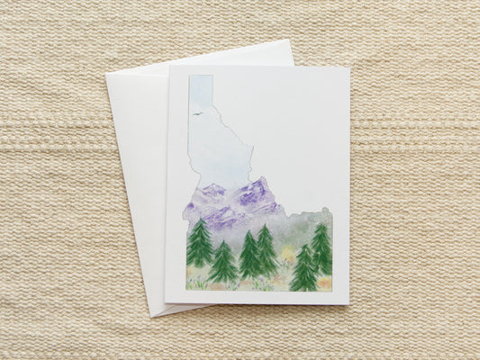 Idaho Mountain Scene | Blank Inside Note Card