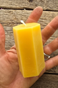 Small Hexagon Pillar | Beeswax Candle