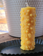Gardenia Pillar | Floral Beeswax Candle