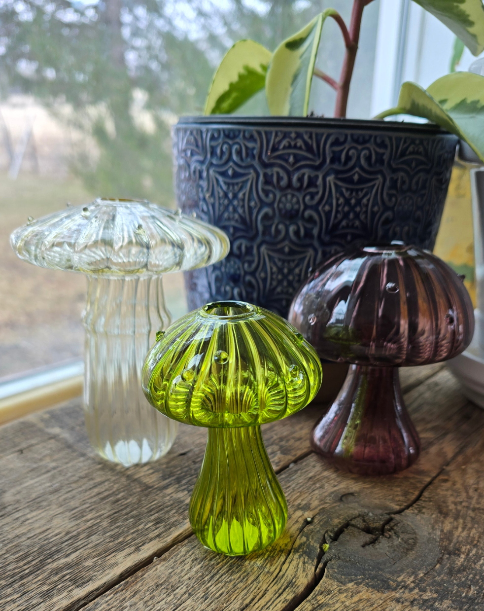 Mushroom Bud Vase