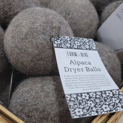 Alpaca Wool Dryer Ball - 2 pack