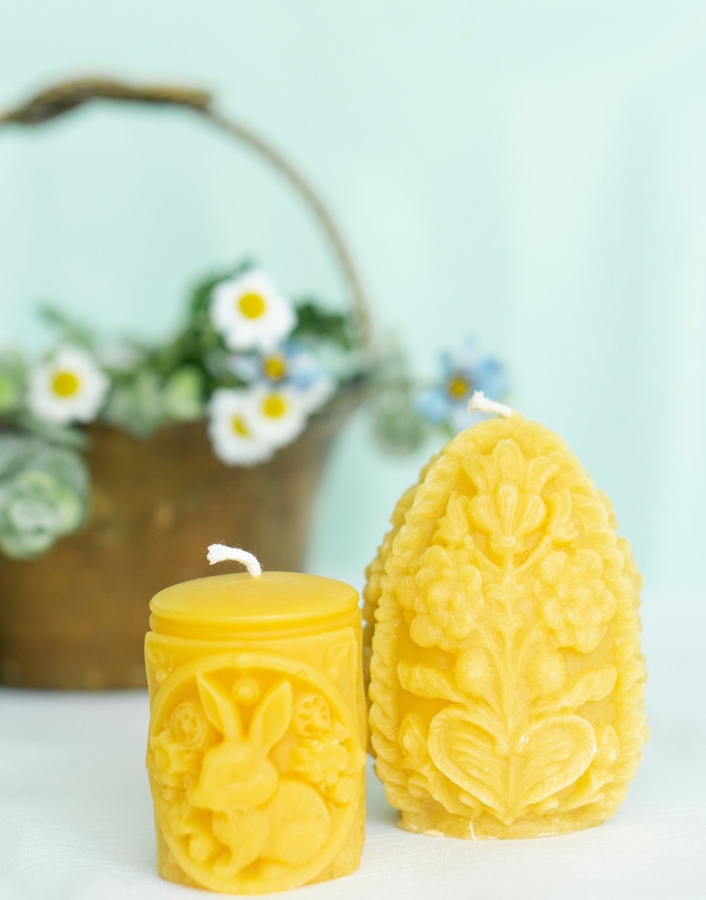 Carved Egg | Beeswax Candle
