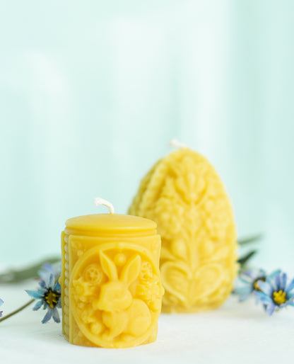 Carved Egg | Beeswax Candle