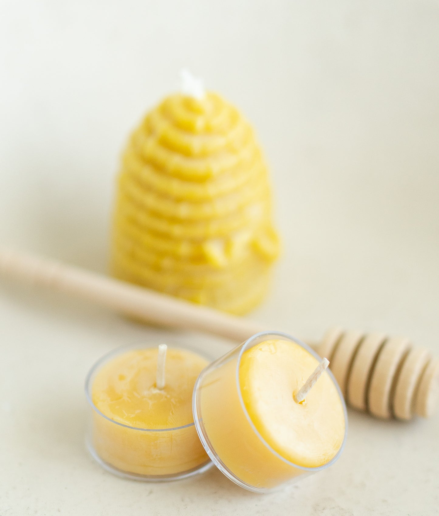 Medium Skep Beehive | Beeswax Candle