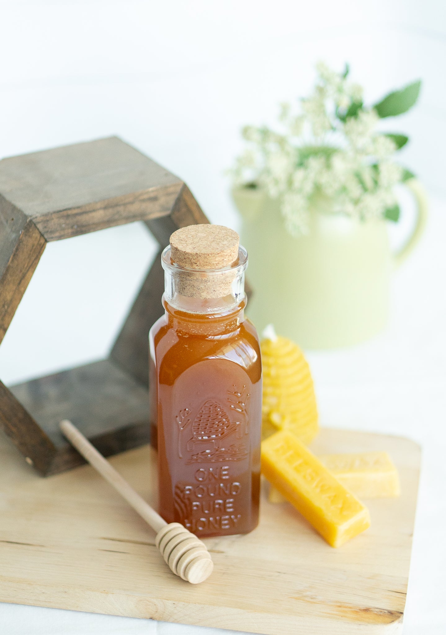 Raw Honey | 16oz Glass Cork Top Muth Jar