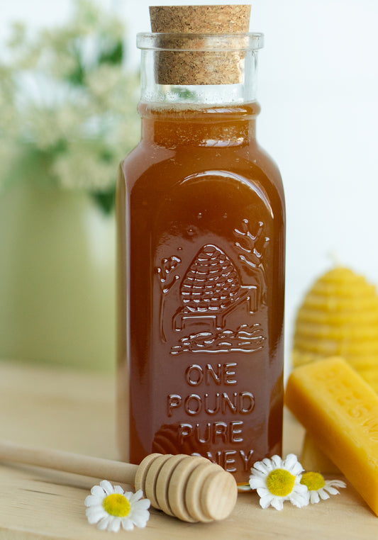 Raw Honey | 16oz Glass Cork Top Muth Jar
