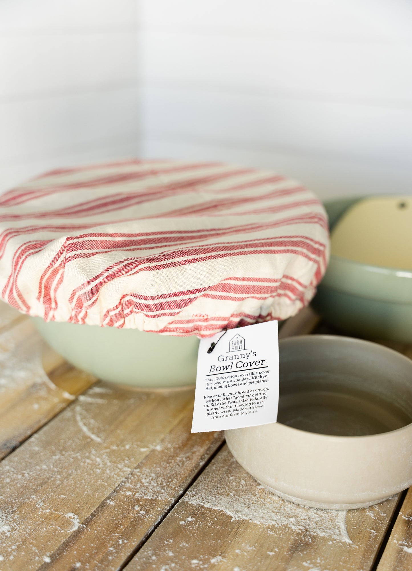 Blue Chickens Bowl Cover | Reversible 100% Cotton
