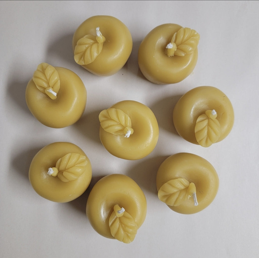 Apple a day- Beeswax candle