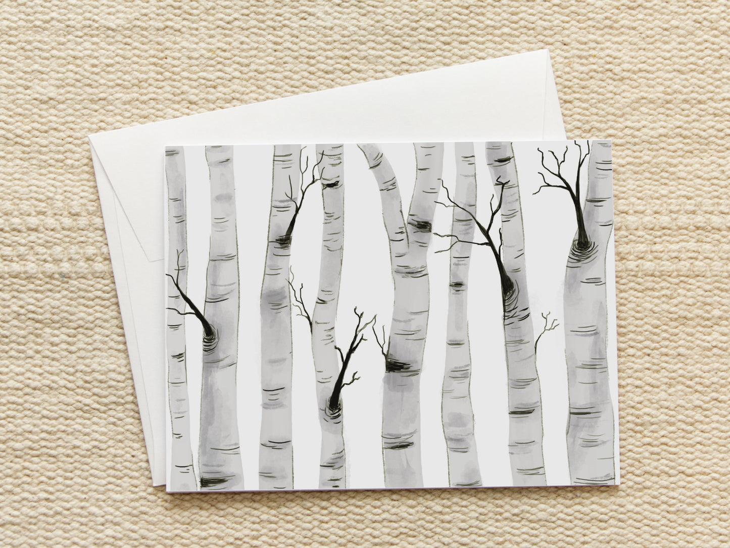 Birch Trees | Blank Inside Note Card