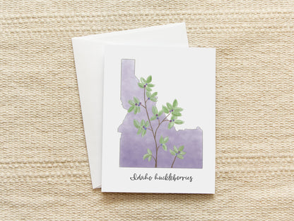 Idaho Huckleberries | Blank Inside Note Card