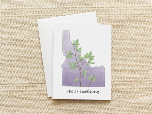 Idaho Huckleberries | Blank Inside Note Card
