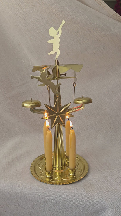 Angel Bells Chime Candle Carousel | Holiday Candle Spinner