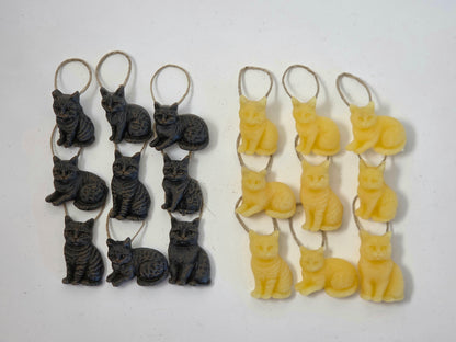 Cat Lady Cats - Set of 6 | Beeswax Ornaments