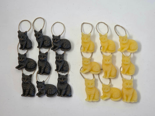 Cat Lady Cats - Set of 6 | Beeswax Ornaments