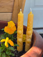 Pomegranate Mini Taper - Set of 2 | Beeswax Candles