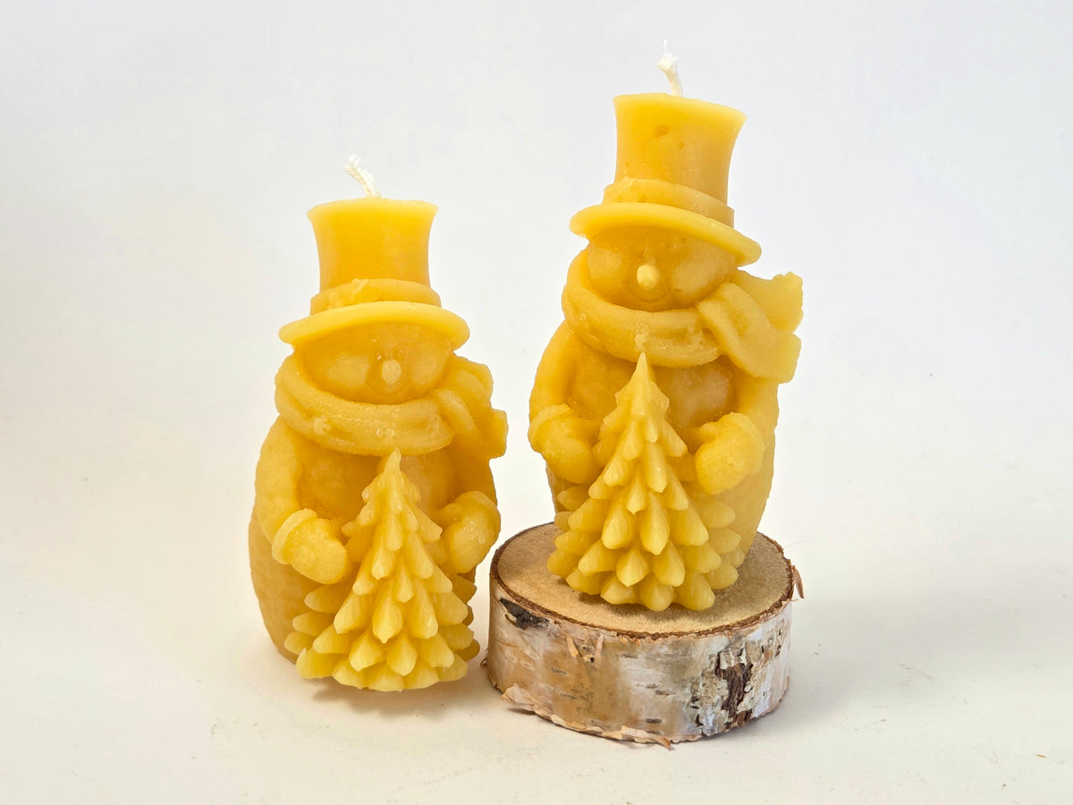Treekeeper Snowman | Beeswax Candle