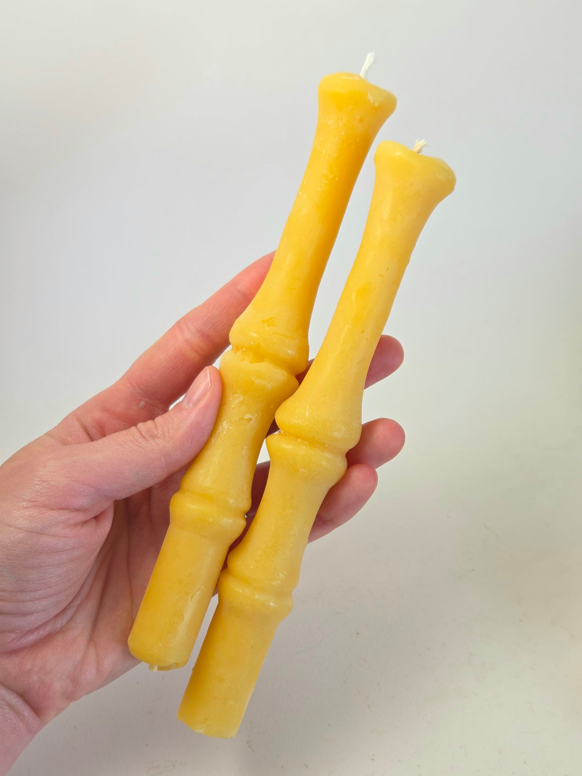Bone Taper Pair | Beeswax Candles