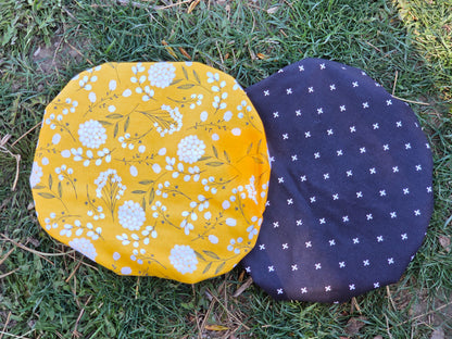 Goldenrod Bowl Cover | Reversible 100% Cotton