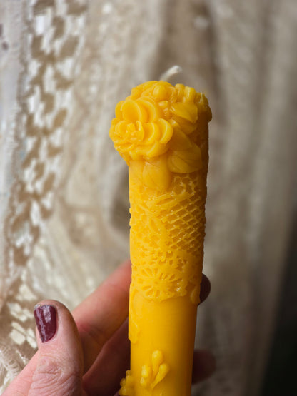 Sacred Ceremonies Pillar | Beeswax Candle