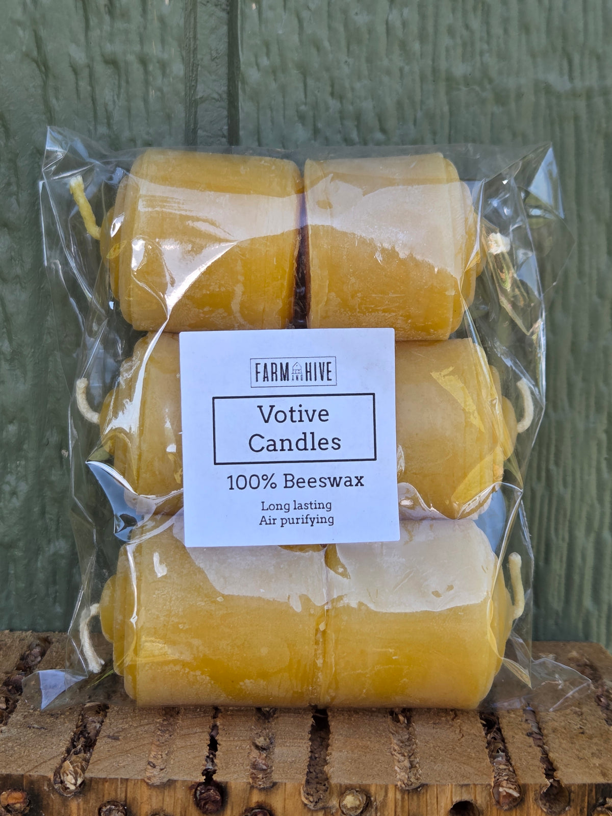 Rustic Votives - Pack of 6 | Beeswax Candles