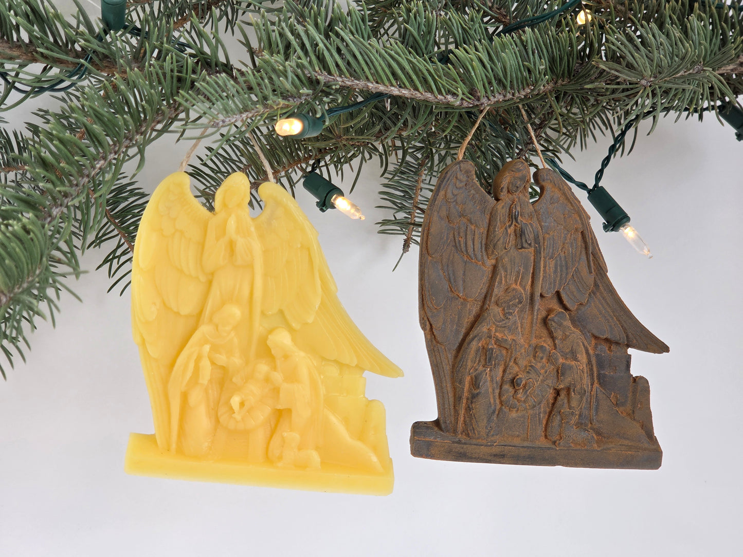 Guardian Angel Nativity | Beeswax Ornament