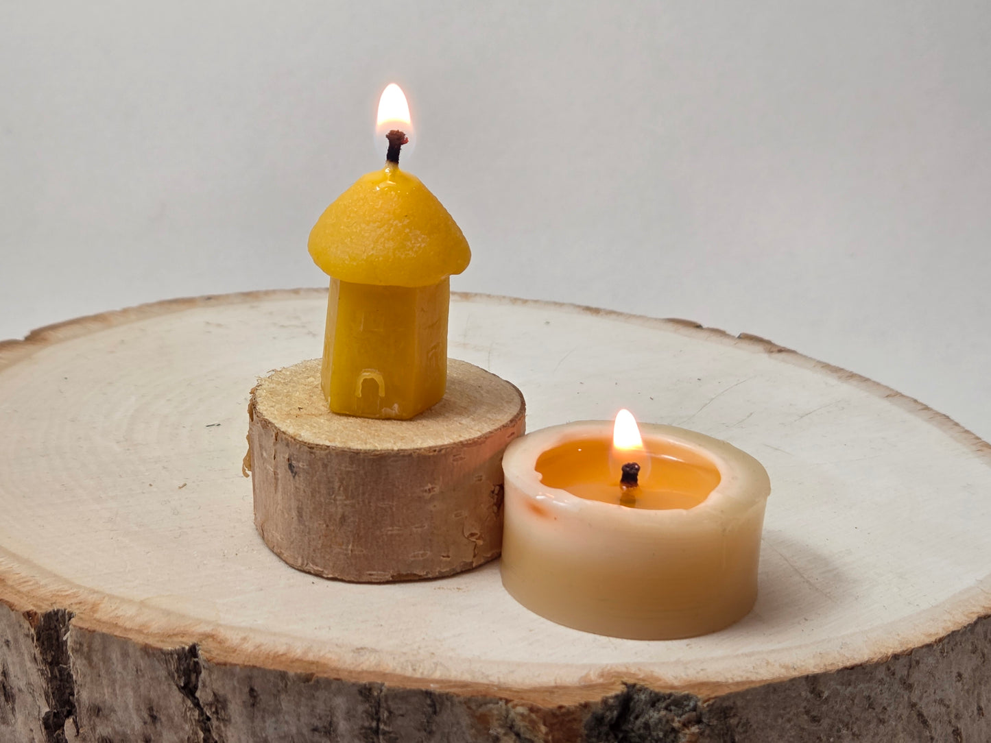 Little Houses - Set of 2 | Tiny Beeswax Candles