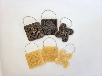 Temple Stone - Set of 3 | Beeswax Ornament