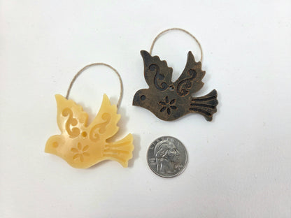 Folk Art Bird | Beeswax Ornament