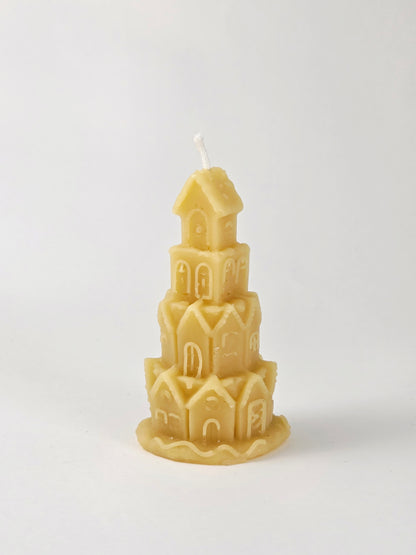 Gingerbread House Village | Beeswax Candle