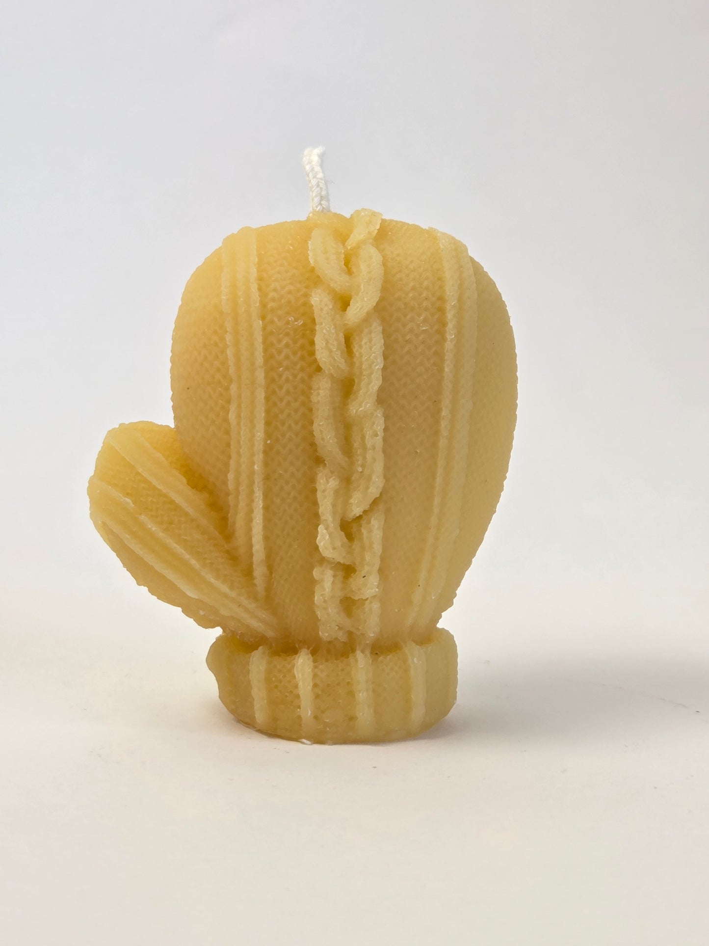 Knit Mitten | Beeswax Candle