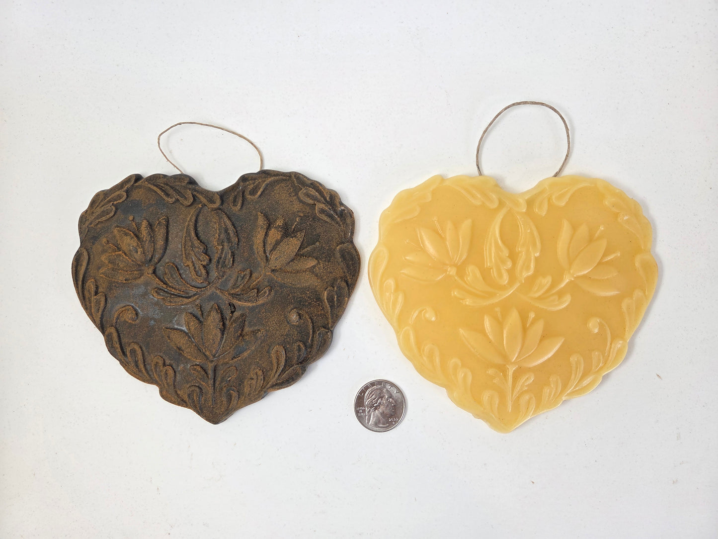 Water Lily Heart | Beeswax Ornament