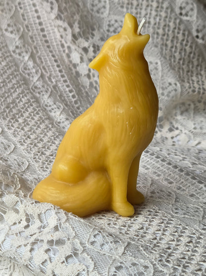 Shadow Wolf | Beeswax Candle