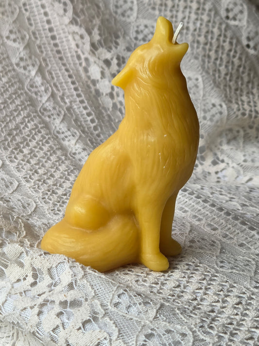 Shadow Wolf | Beeswax Candle