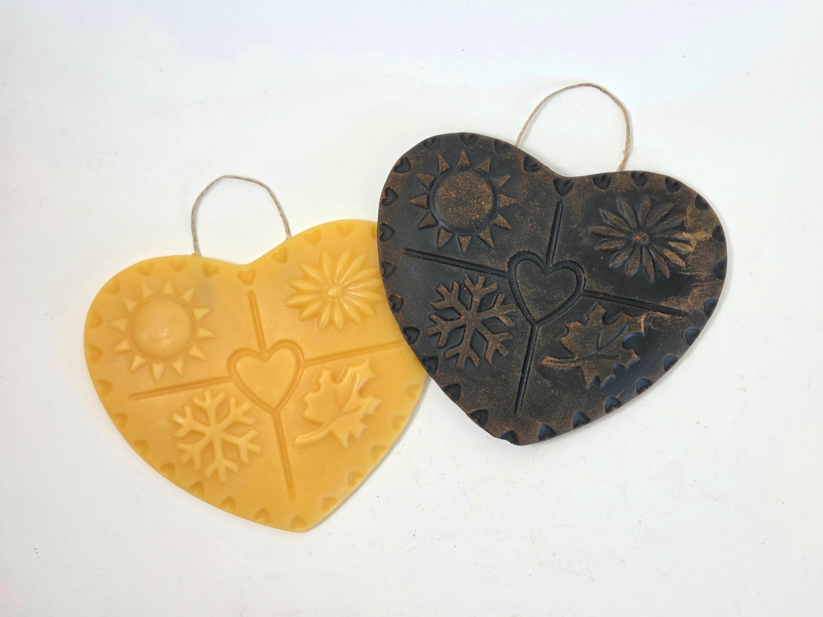 Four Seasons Heart | Beeswax Ornament