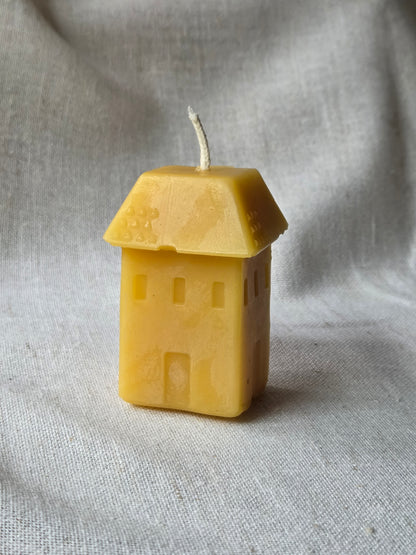 Little House - Square Roof | Beeswax Candle