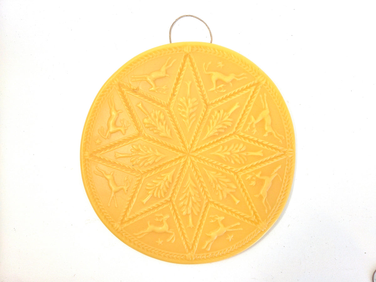 Nordic Noel | Extra Large Beeswax Ornament / Wall Plaque