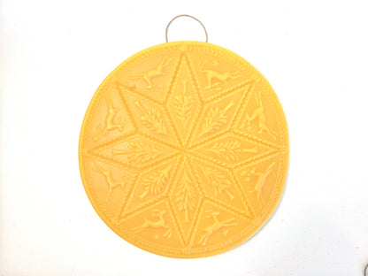 Nordic Noel | Extra Large Beeswax Ornament / Wall Plaque