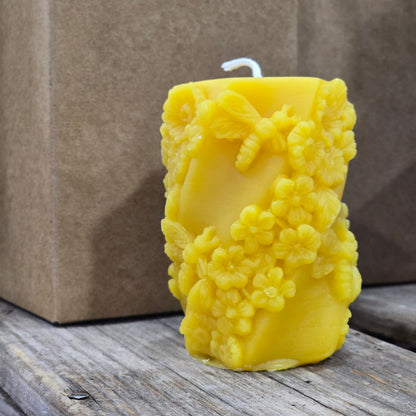 Orientation Flight Pillar | Beeswax Candle