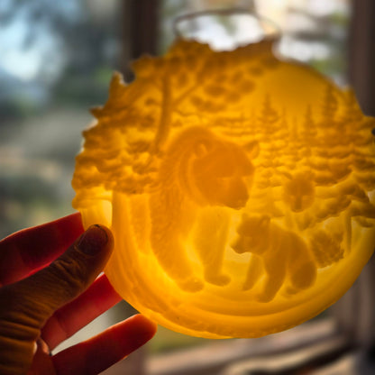Mama and Cubs | Beeswax Ornament