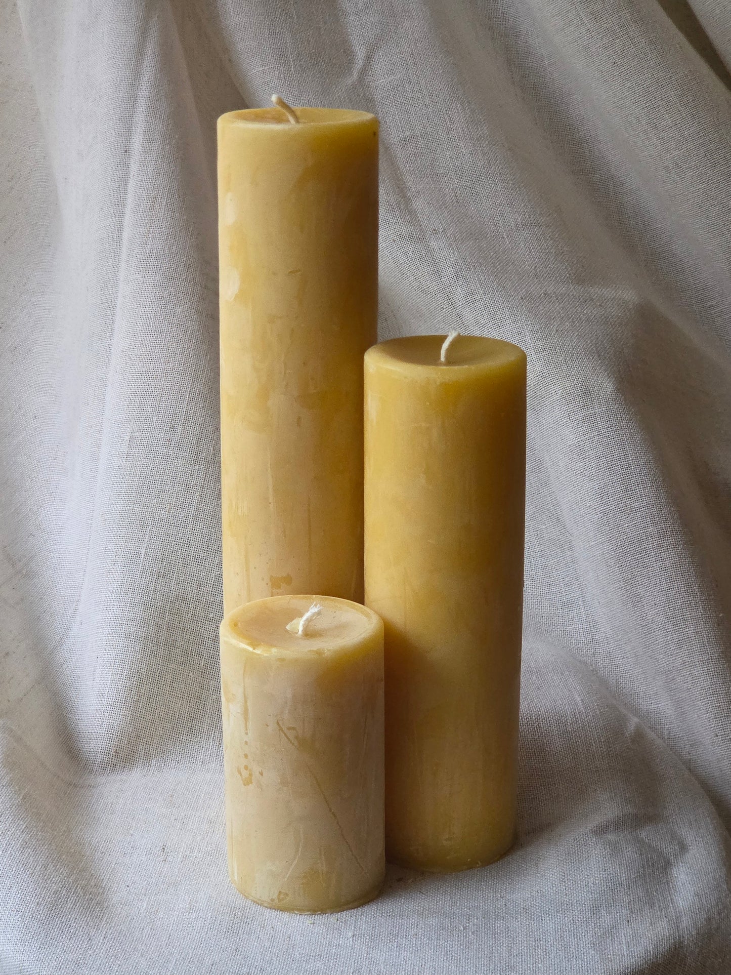 Heirloom Pillars - 3 sizes | Beeswax Candles