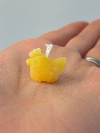 Bitty Chicken | Tiny Beeswax Candle