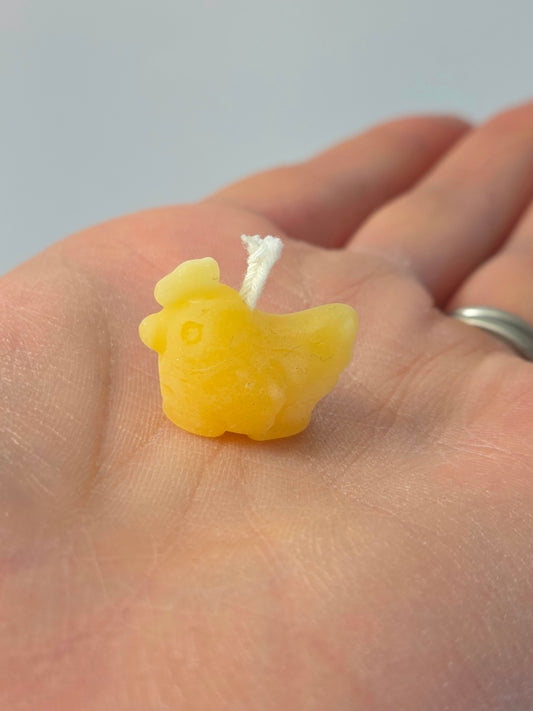 Bitty Chicken | Tiny Beeswax Candle
