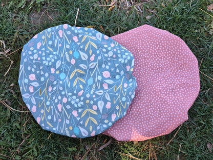 Bountiful Botanicals Bowl Cover | Reversible 100% Cotton