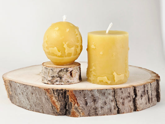 Winter Scene Set | Beeswax Candles