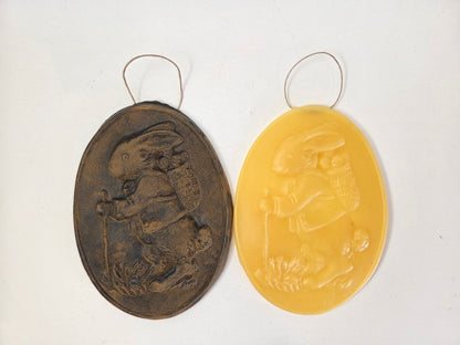 Hiking Bunny | Beeswax Ornament