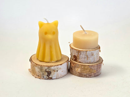 Ghost Cat | Beeswax Candle