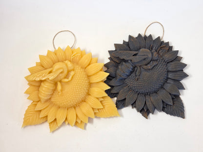 Sunflower Bee | Beeswax Ornament